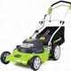 20" GreenWorks Corded Mower, $134 | Dual-Blade Battery-Powered, $270